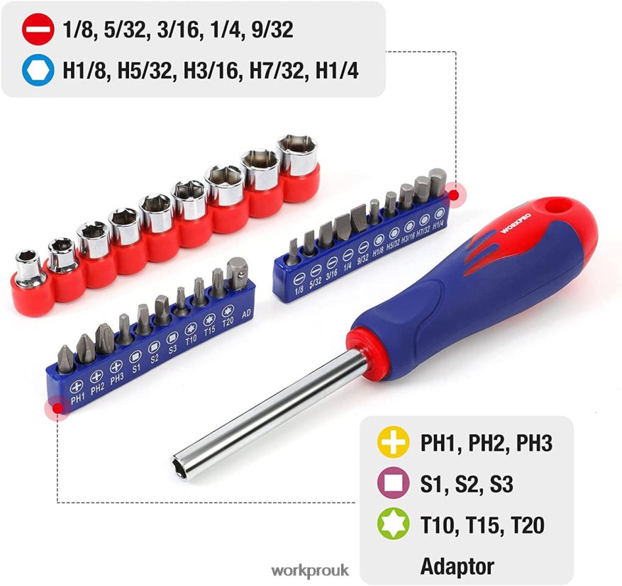 WORKPRO100 Pcs Kitchen Drawer Household Hand Tool Set with Easy Carrying Pouch X662Z304 Tool