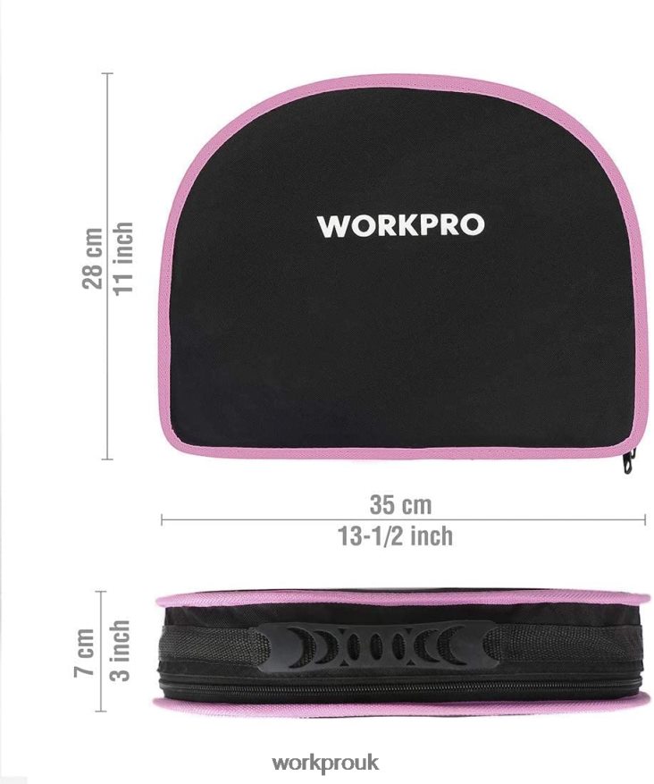 WORKPRO103 Pcs Tool Kit with Easy Carrying Round Pouch Perfect for DIY Home Maintenance X662Z248 Tool