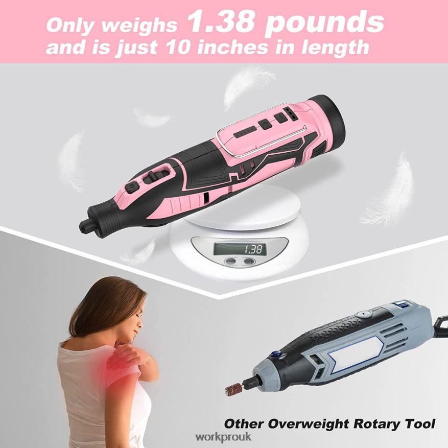WORKPRO12V Cordless Rotary Tool Kit, 5 Variable Speeds, 114 Easy Change Accessories X662Z267 Tool