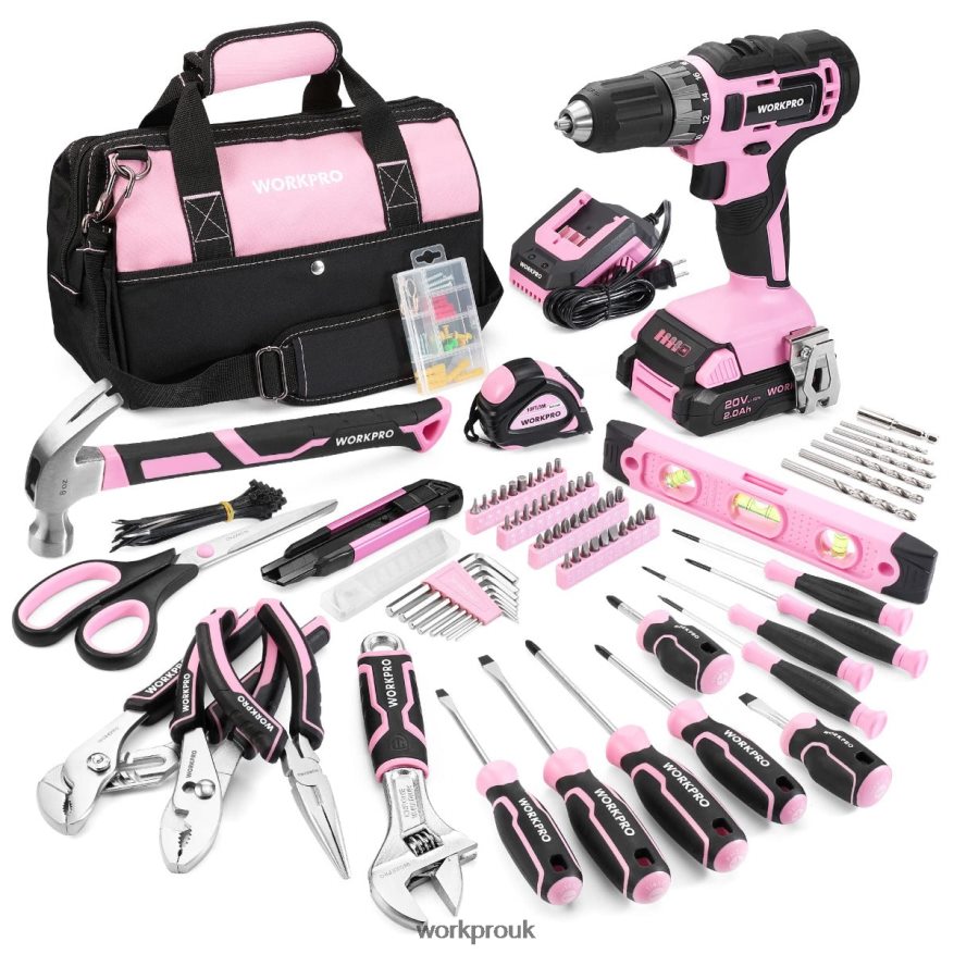 WORKPRO157-Piece Cordless Drill Combo Kit with 20V Cordless Lithium-ion X662Z259 Tool