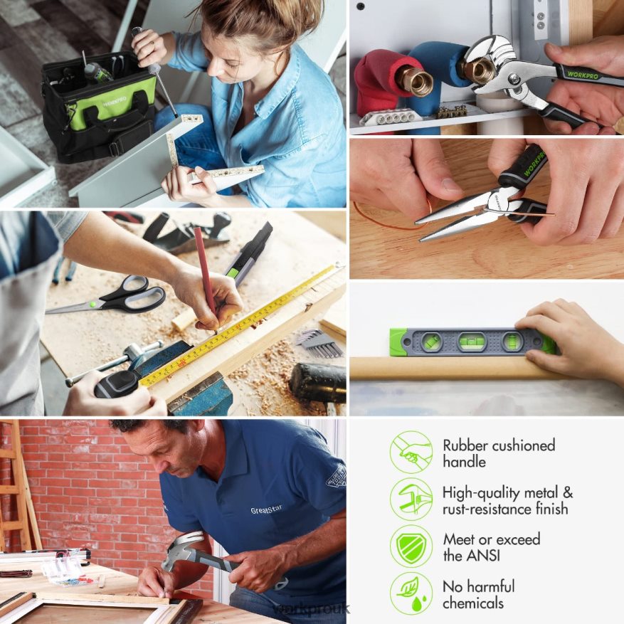 WORKPRO157-Piece Cordless Drill Combo Kit with 20V Cordless Lithium-ion X662Z259 Tool