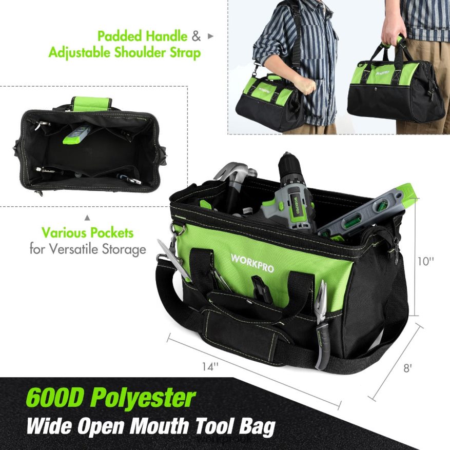 WORKPRO157-Piece Cordless Drill Combo Kit with 20V Cordless Lithium-ion X662Z259 Tool