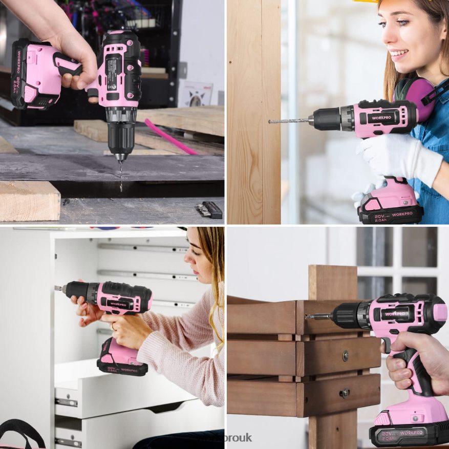 WORKPRO157-Piece Cordless Drill Combo Kit with 20V Cordless Lithium-ion X662Z259 Tool
