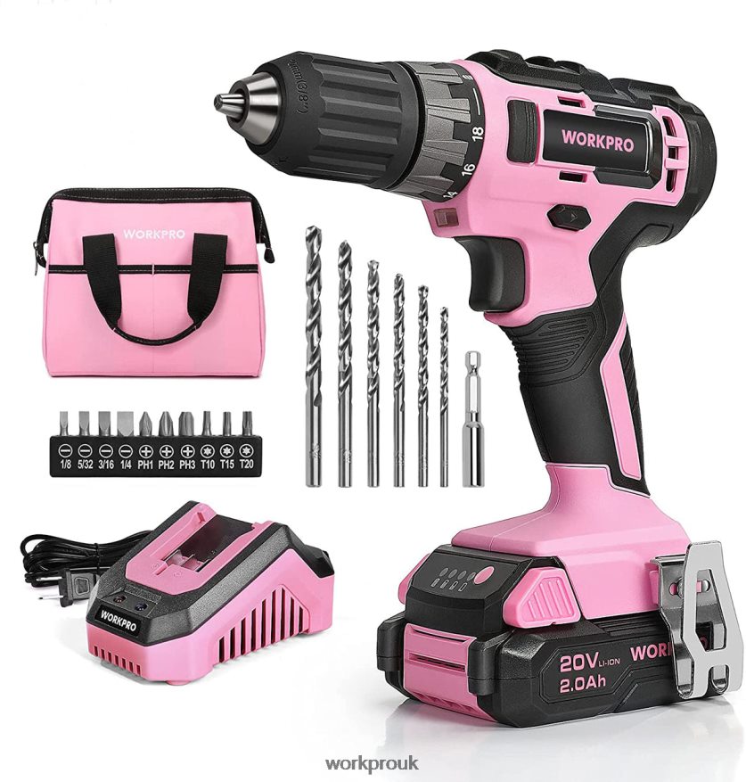 WORKPRO20V Cordless Drill Driver Set with Fast Charger and 11-inch Storage Bag Included X662Z261 Tool