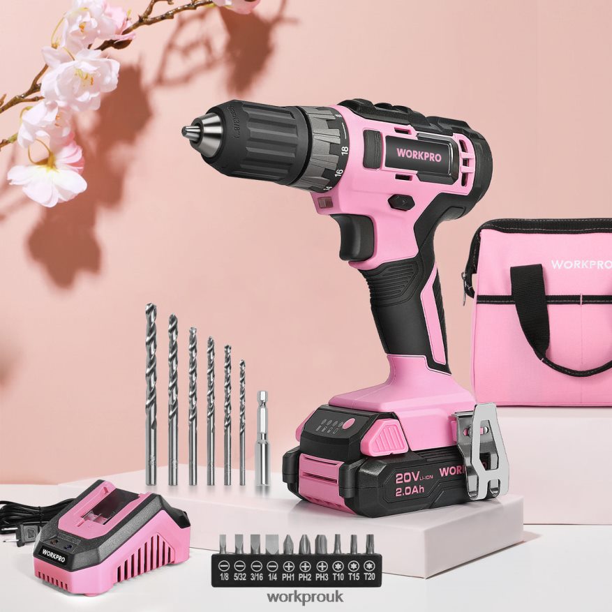 WORKPRO20V Cordless Drill Driver Set with Fast Charger and 11-inch Storage Bag Included X662Z261 Tool