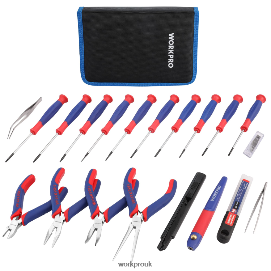 WORKPRO33 Pcs Precision Repair Tool Set Includes Pliers Set X662Z257 Tool