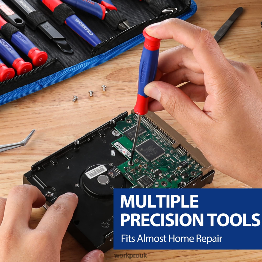 WORKPRO33 Pcs Precision Repair Tool Set Includes Pliers Set X662Z257 Tool