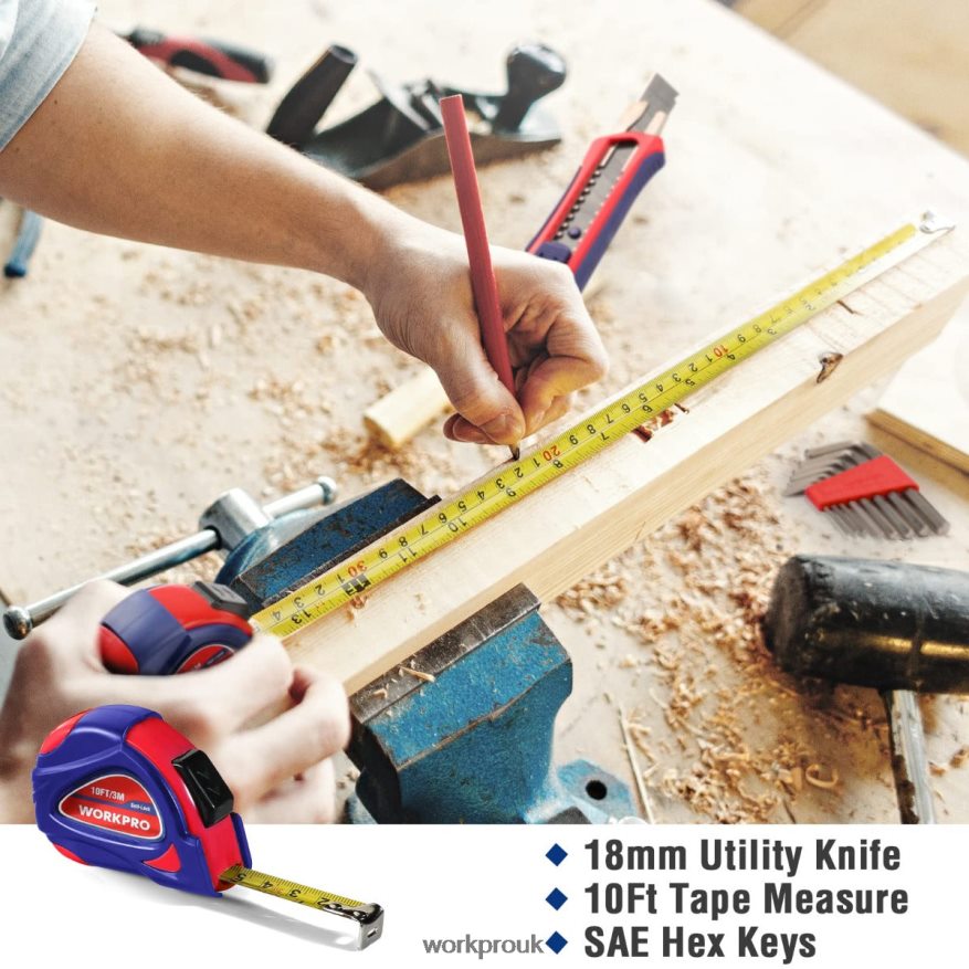WORKPRO35 Pcs Household Tools Set with Storage Toolbox X662Z246 Tool
