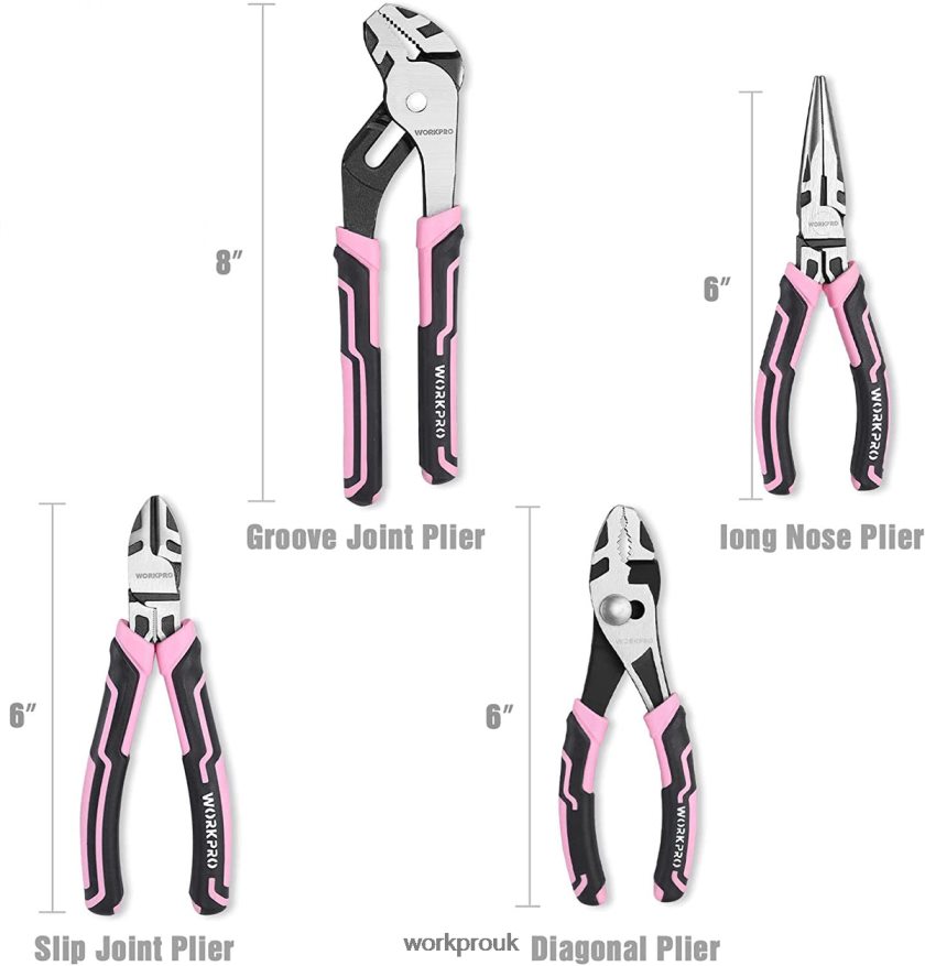 WORKPRO4 Pcs Pliers Set X662Z251 Tool