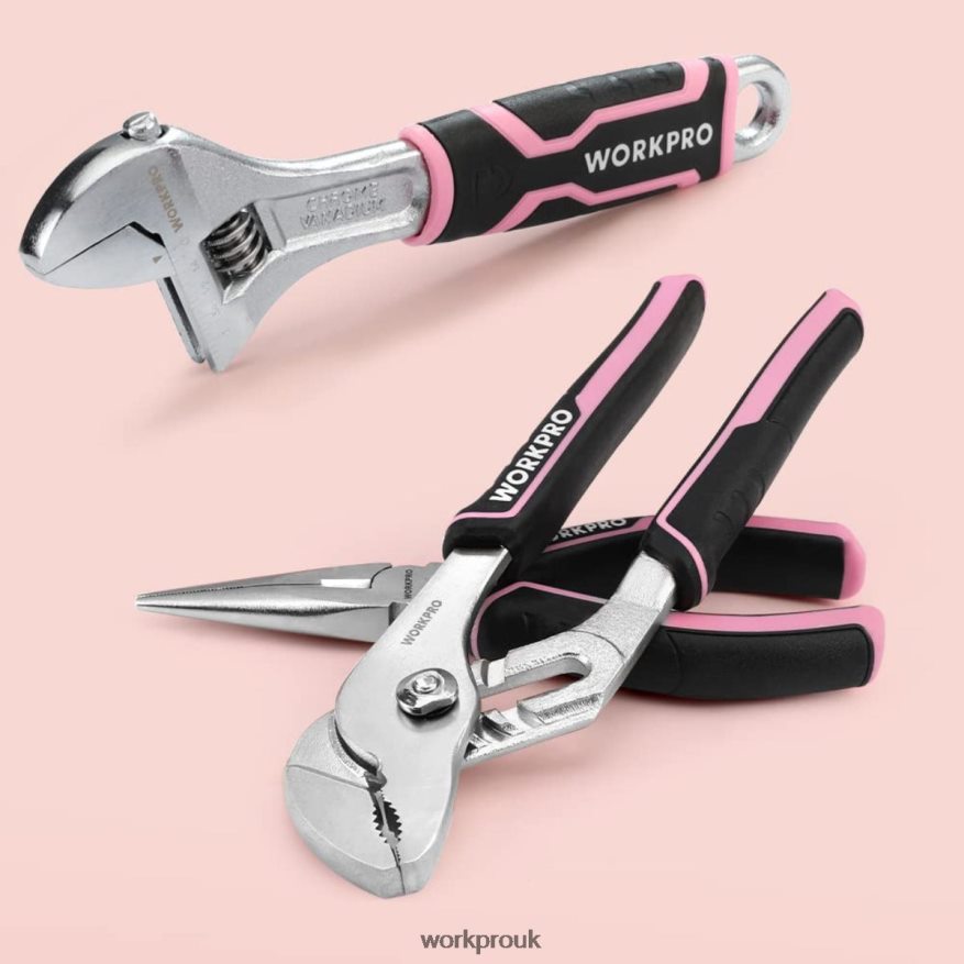 WORKPRO55 Pcs Tools Set, 3.7V Rotatable Cordless Screwdriver and Household Tool Kit X662Z264 Tool