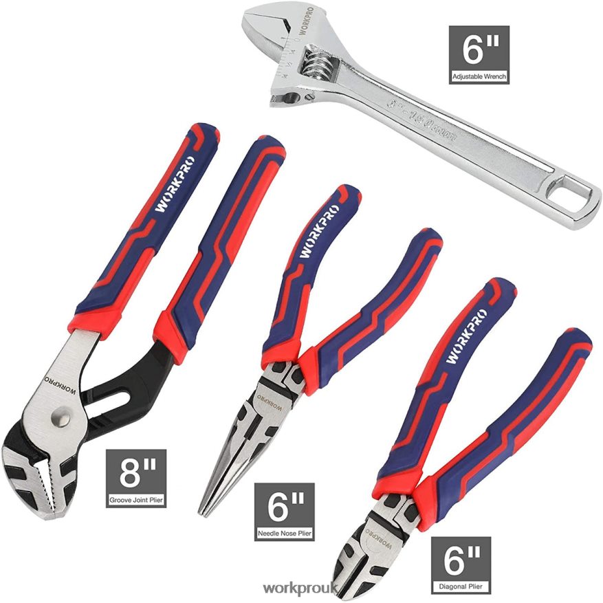 WORKPRO87 PcsMechanics Tool Set, Hand Tools Kit with Storage Tool Box X662Z305 Tool