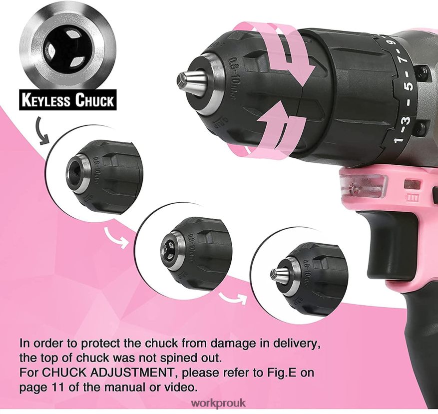 WORKPROCordless 20V Lithium-ion Drill Driver Set X662Z262 Tool