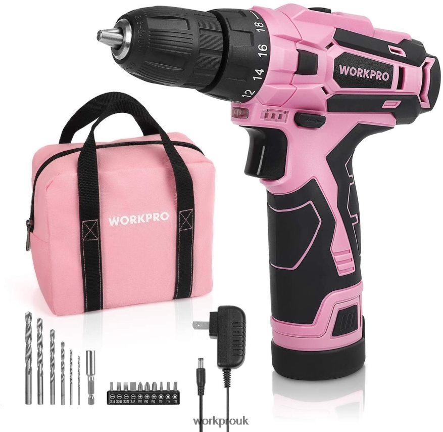 WORKPROCordless Drill Driver Set 12V Electric Screwdriver Driver Tool Kit for Women X662Z263 Tool