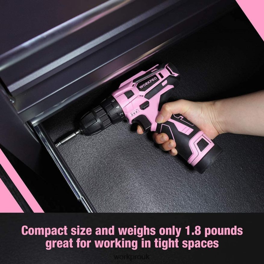 WORKPROCordless Drill Driver Set 12V Electric Screwdriver Driver Tool Kit for Women X662Z263 Tool
