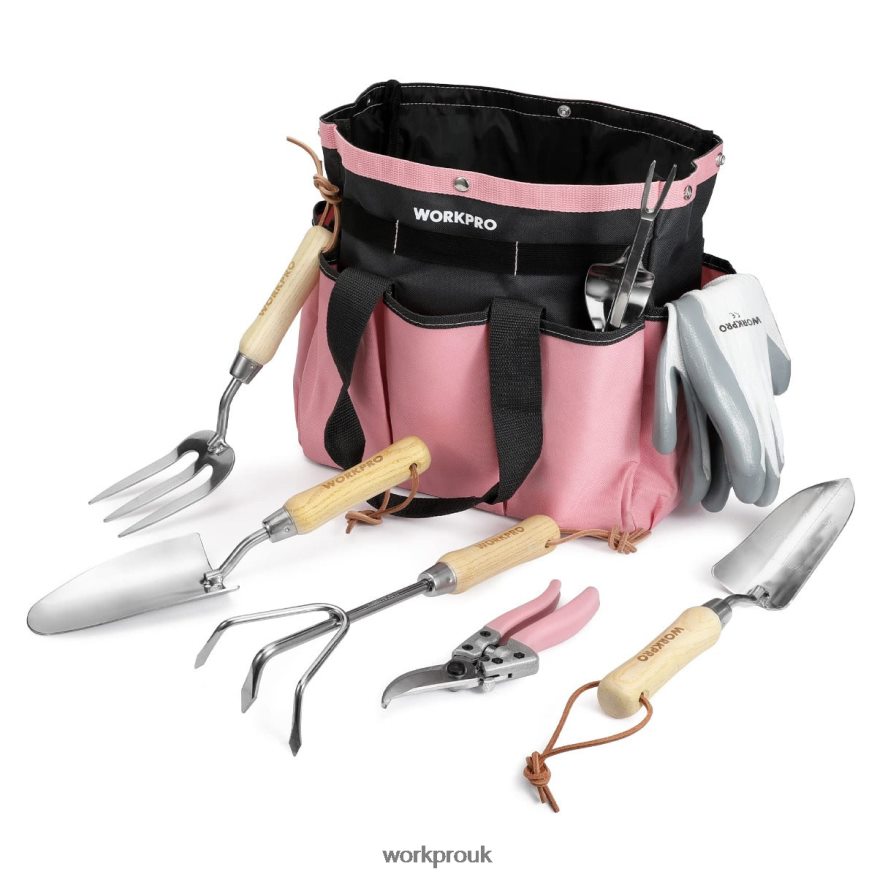 WORKPROGarden Tools 7 Pcs Set, Stainless Steel Heavy Duty Gardening Tools X662Z252 Tool