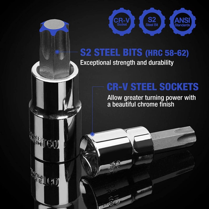 WORKPRO13 pcs Torx Bit Socket Set (For Hand Use Only) X662Z127 Tool