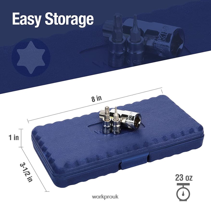 WORKPRO13 pcs Torx Bit Socket Set (For Hand Use Only) X662Z127 Tool