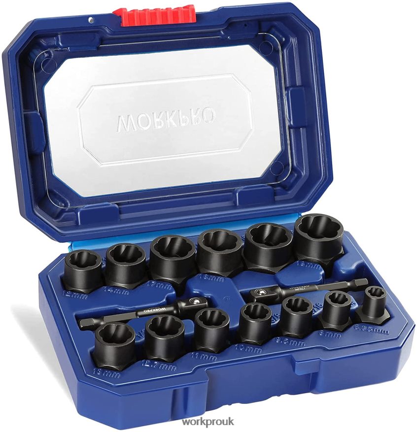 WORKPRO15 Pcs Impact Bolt & Nut Remover Set X662Z128 Tool
