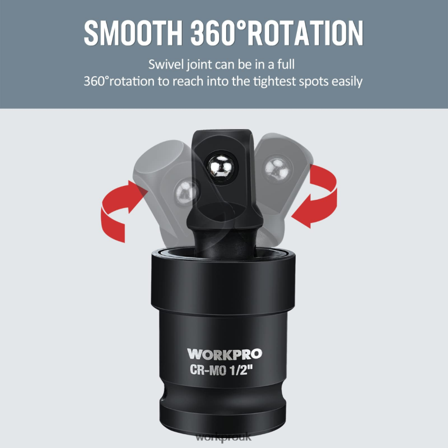 WORKPRO3 Piece-Impact Universal Joint Set X662Z148 Tool