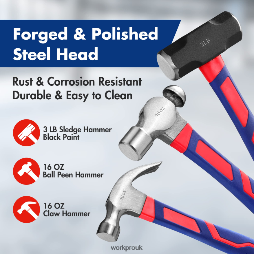 WORKPRO5 Pcs Hammer Set X662Z136 Tool