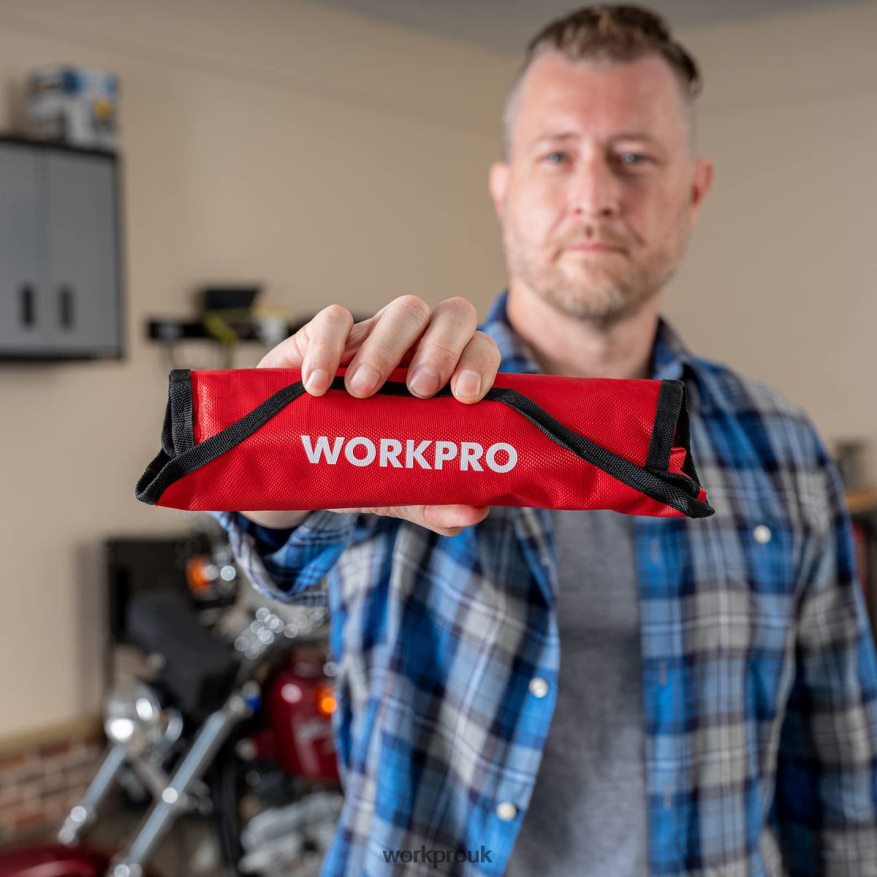 WORKPRO8 Pcs Flex-Head Ratcheting Combination Wrench Set with Organizer Bag X662Z86 Tool