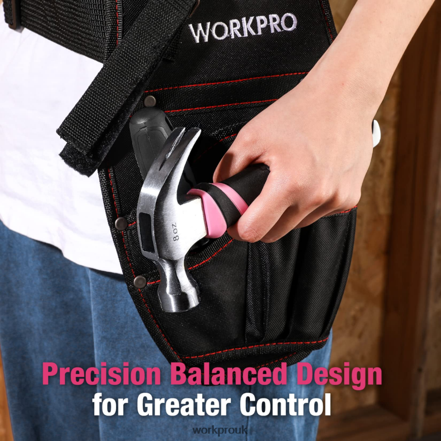 WORKPRO8 oz Claw Hammer with Fiberglass Handle X662Z254 Tool