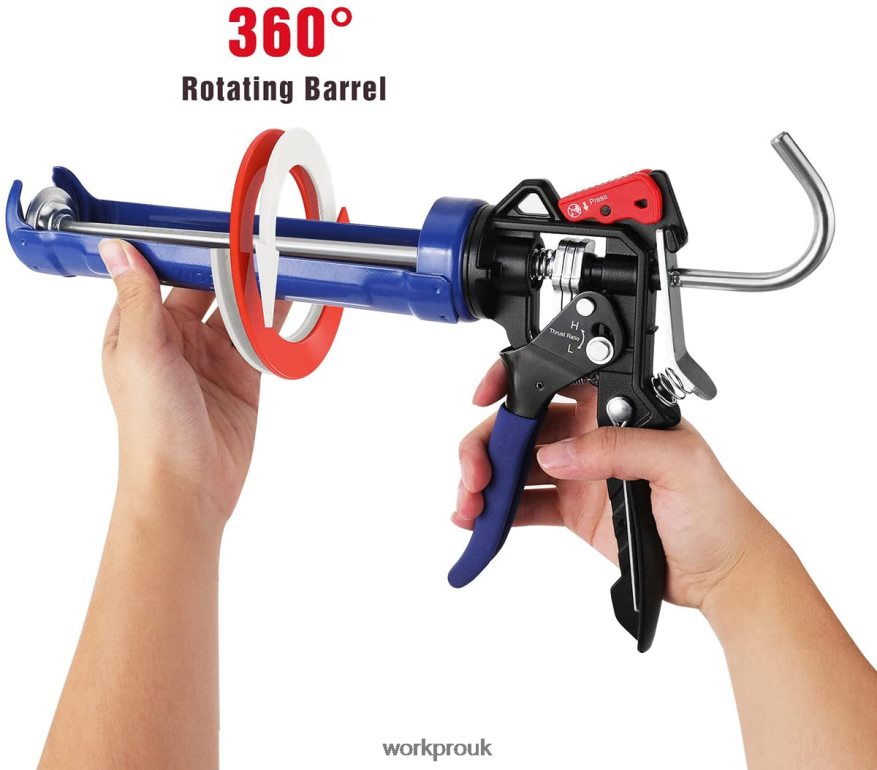 WORKPROAdjustable Thrust Ratio Caulking Gun for Standard Caulk tubes X662Z135 Tool