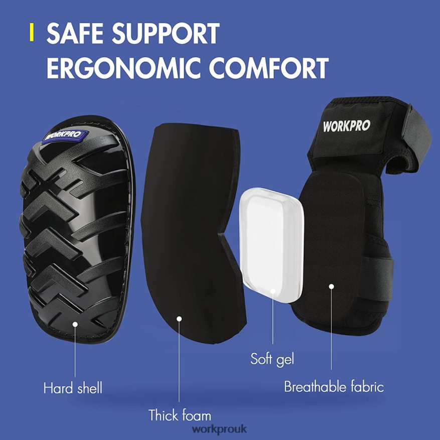 WORKPROGel Knee Pads with Anti-Slip Straps, Professional Kneepads for Work X662Z129 Tool
