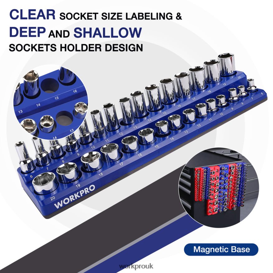 WORKPROMagnetic Receptacle Organizer Set of 6 X662Z126 Tool