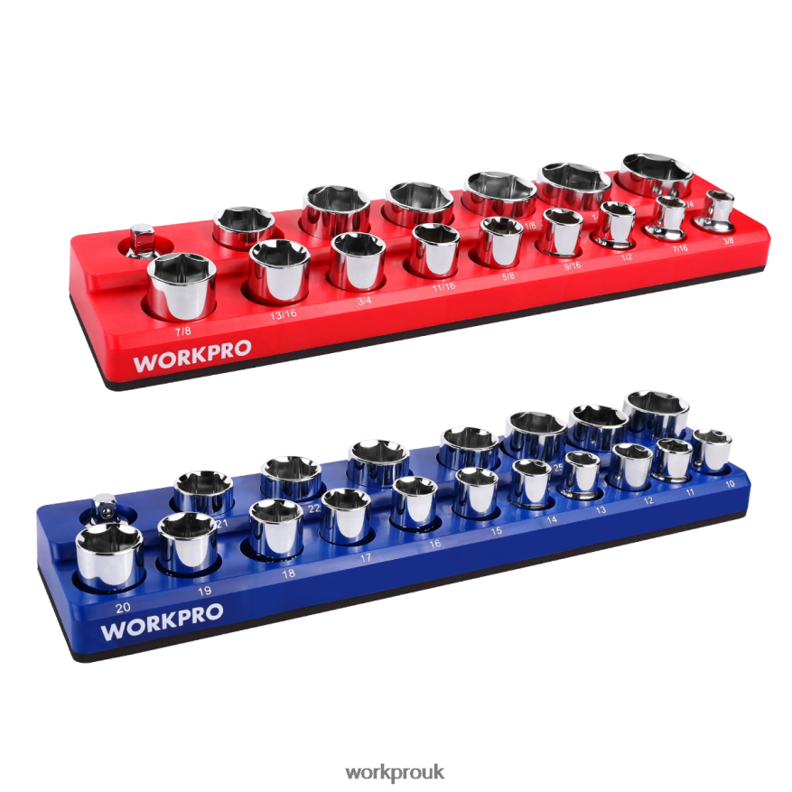 WORKPROMagnetic Socket Organizer Set X662Z131 Tool