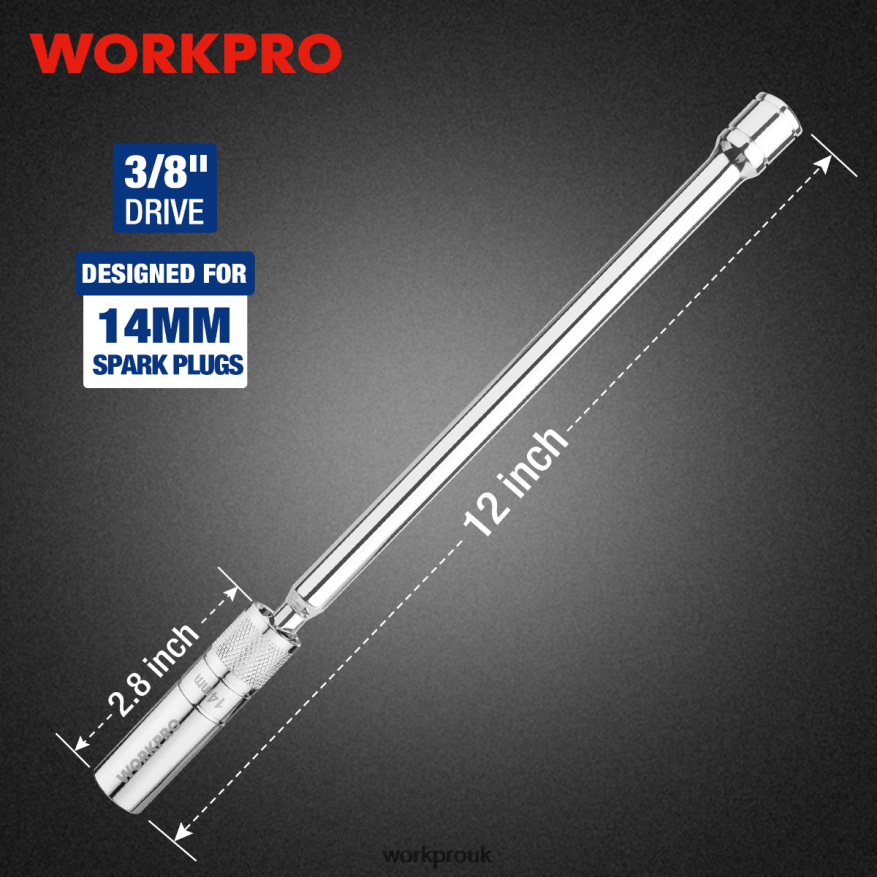 WORKPROMagnetic Swivel Spark Plug With Thin Wall Socket X662Z144 Tool