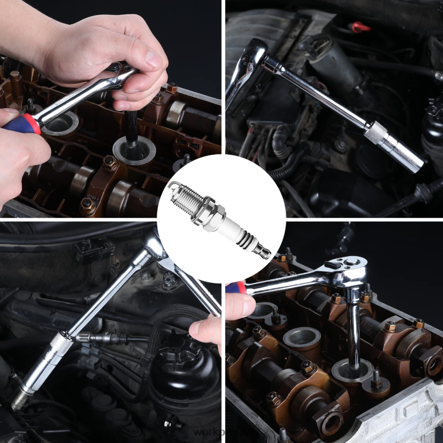 WORKPROMagnetic Swivel Spark Plug With Thin Wall Socket X662Z146 Tool
