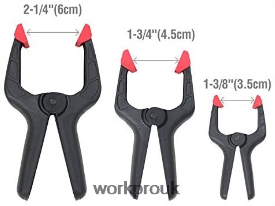 WORKPRO16 Pcs Nylon Spring Clamp Set for Woodworking, Photography Studios and DIY Works X662Z125 Tool