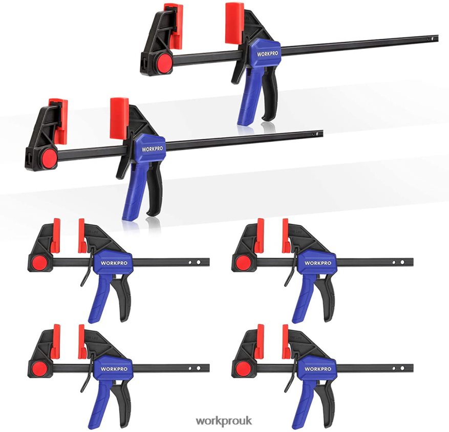 WORKPRO6 Pcs Woodworking Bar Clamps X662Z115 Tool