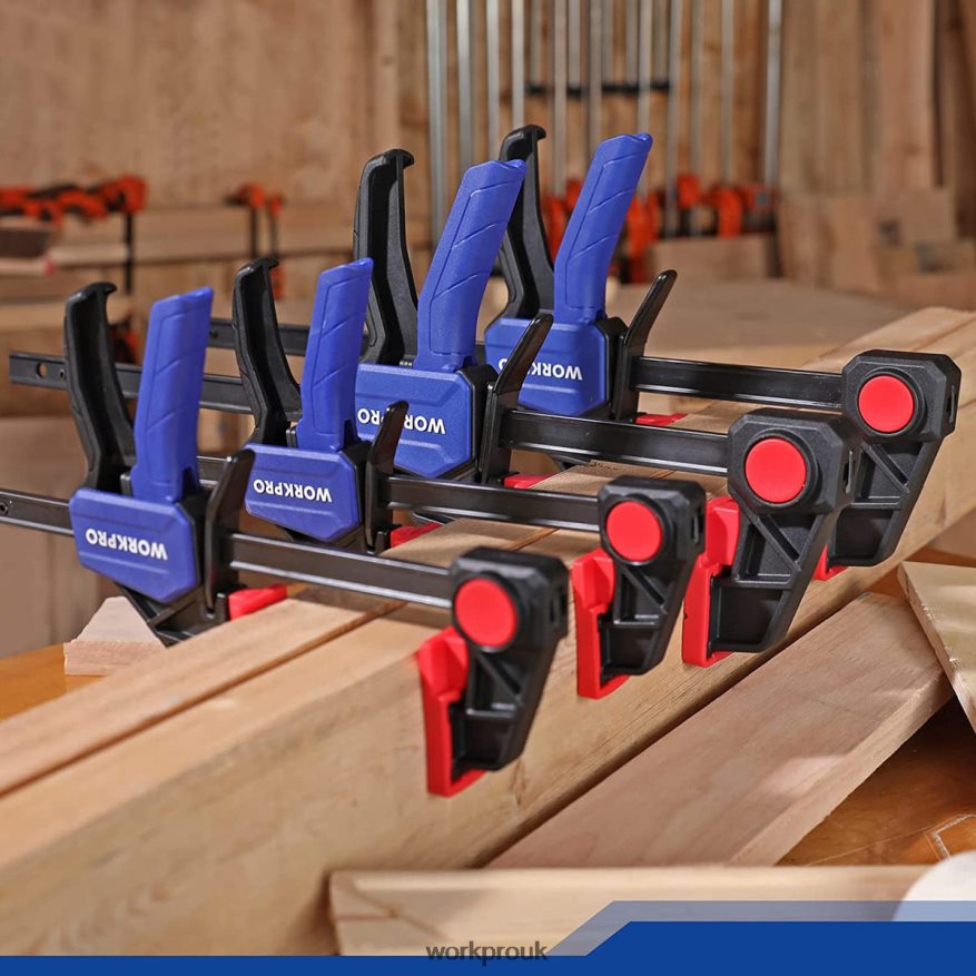 WORKPROBar Clamps for Woodworking, 150/300lbs CAP X662Z121 Tool
