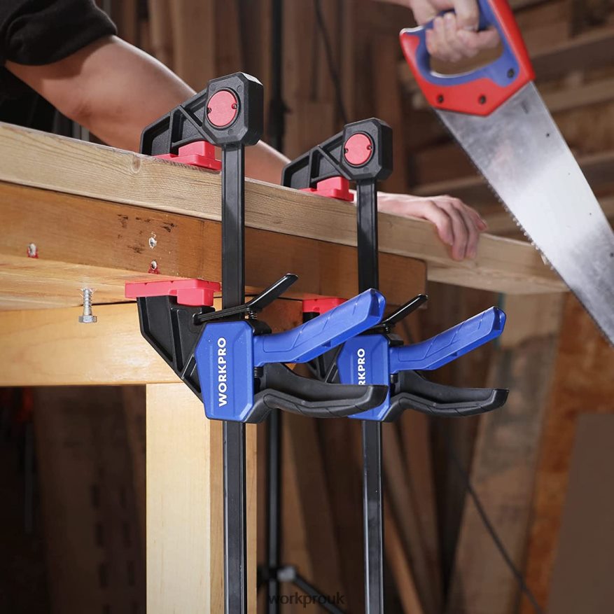 WORKPROBar Clamps for Woodworking, 150/300lbs CAP X662Z121 Tool