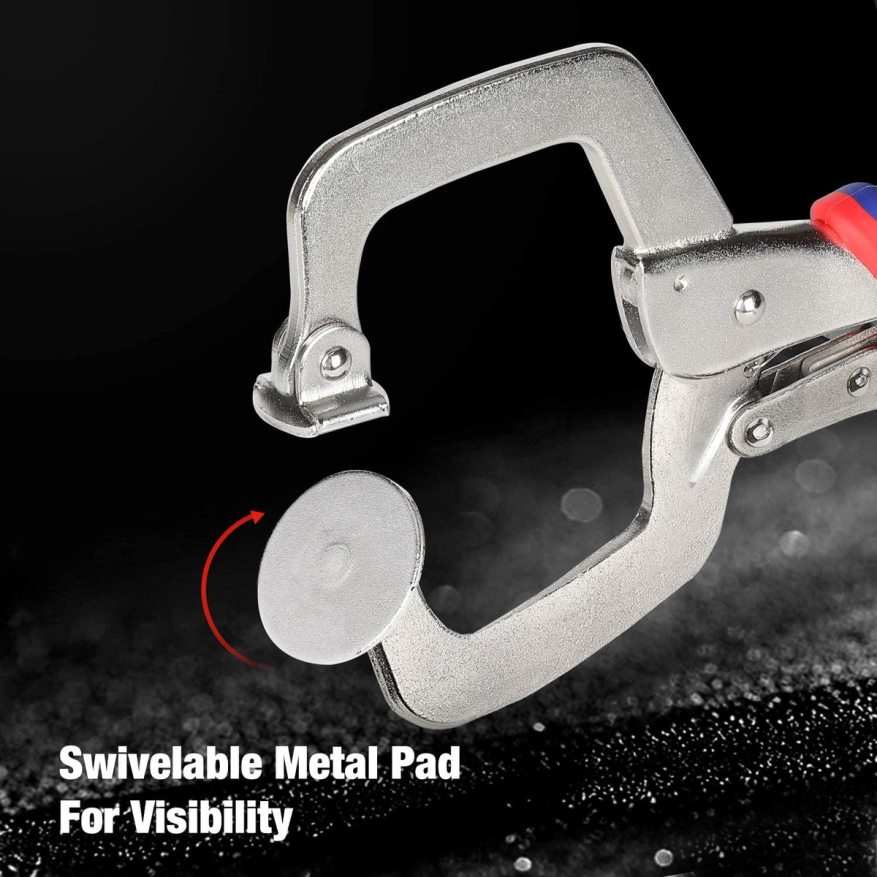 WORKPROFace Clamp Metal Pocket Hole Clamp for Woodworking and Jig Pocket Hole X662Z116 Tool