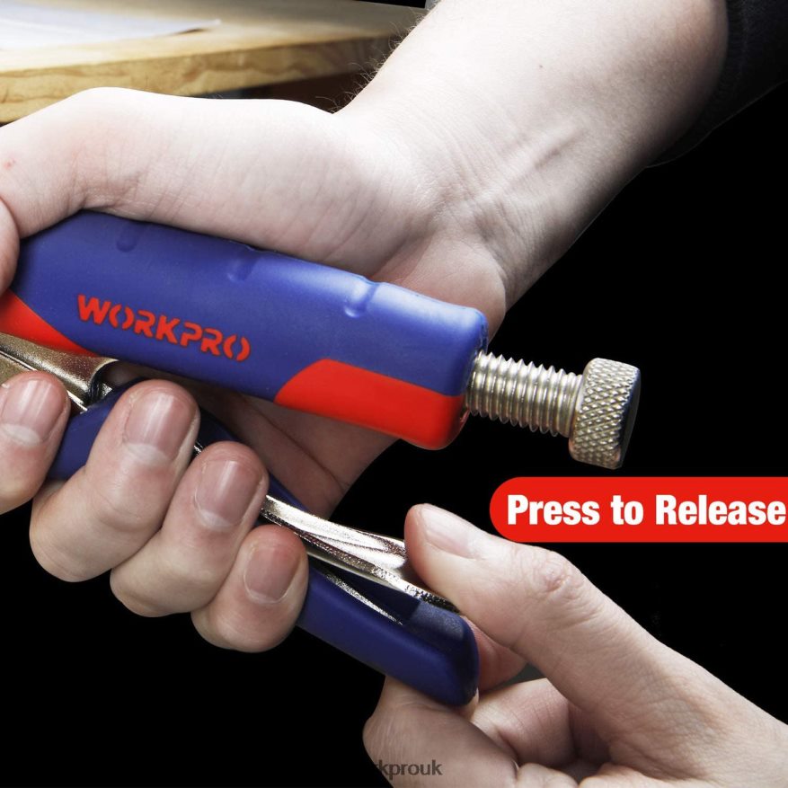 WORKPROFace Clamp Metal Pocket Hole Clamp for Woodworking and Jig Pocket Hole X662Z116 Tool