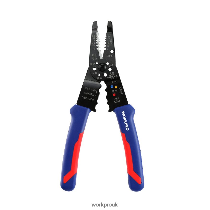 WORKPRO8-Inch Wire Stripper, Multi-Tool Wire Cutter for Stripping, Cutting and Crimping X662Z158 Tool