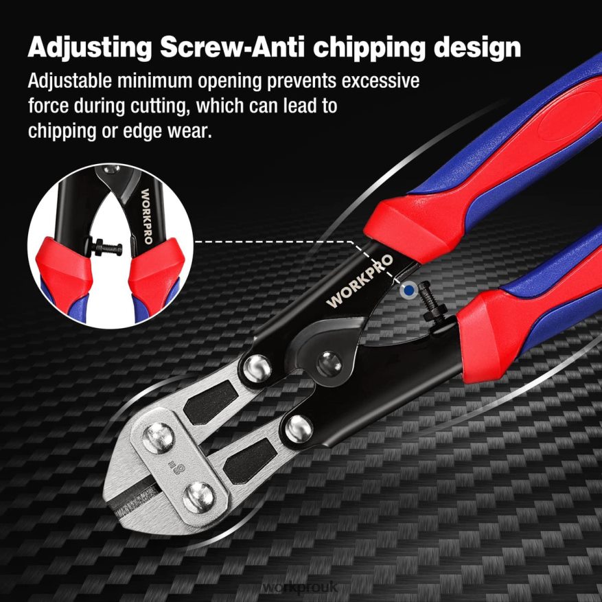 WORKPROMini Bolt Cutter 8-inch/210mm, CR-MO Small Bolt Cutter X662Z157 Tool