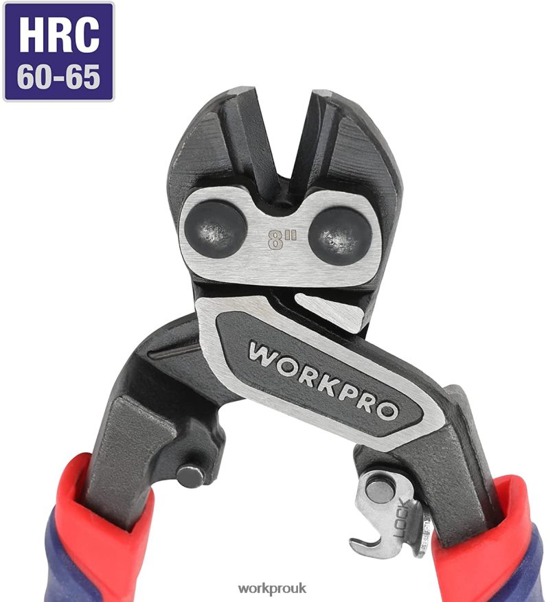 WORKPROMini Bolt Cutter with Security Lock & More Efficient Leverage X662Z154 Tool