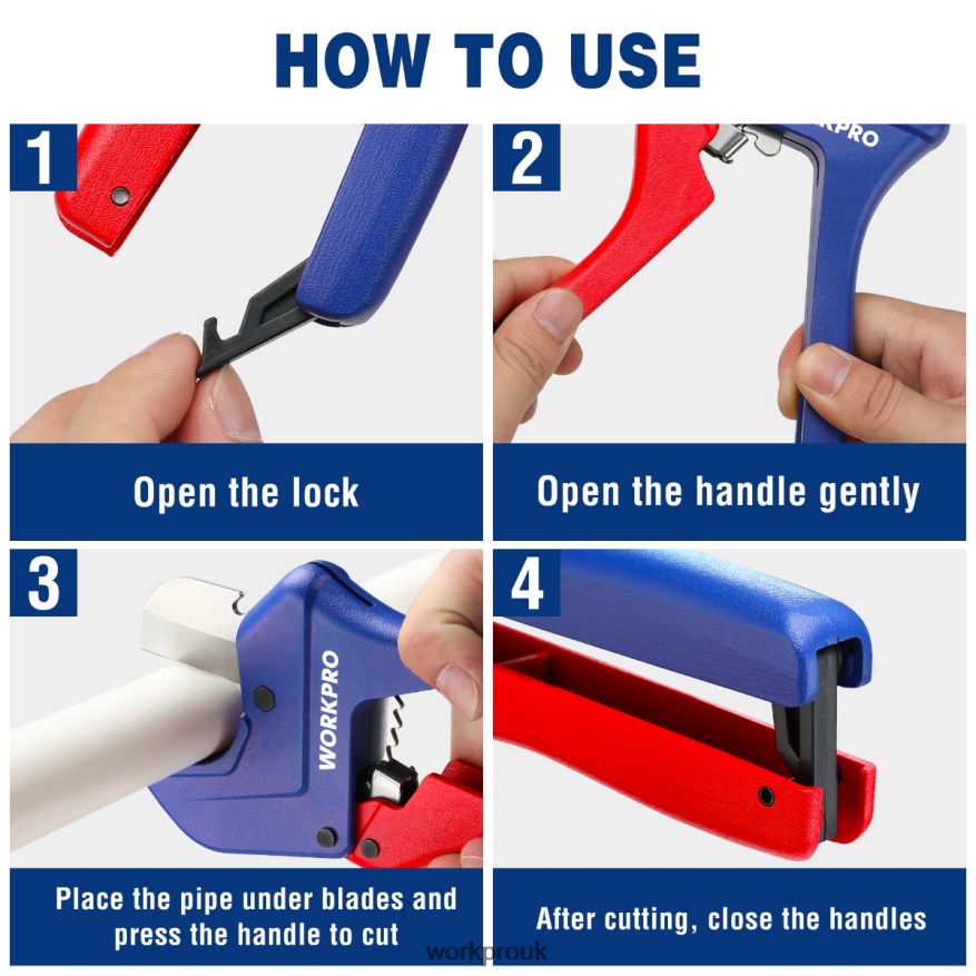 WORKPRORatchet PVC Pipe Cutter Tool X662Z155 Tool