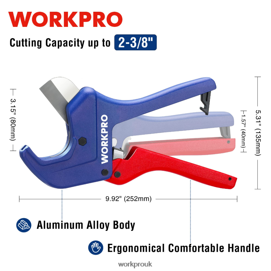 WORKPRORatchet PVC Pipe Cutter Tool X662Z155 Tool