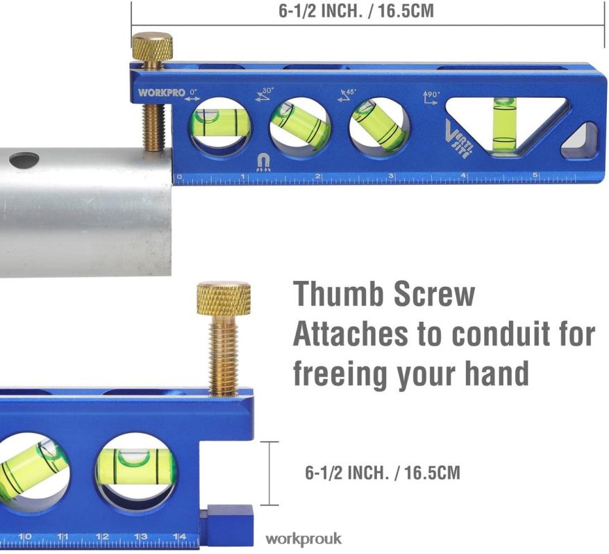 WORKPROAluminum Alloy Construction Torpedo Level 6-1/2 inch X662Z110 Tool