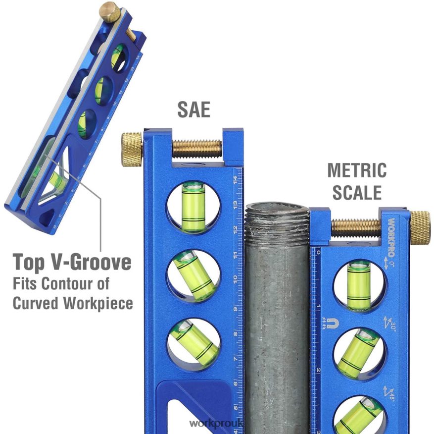 WORKPROAluminum Alloy Construction Torpedo Level 6-1/2 inch X662Z110 Tool