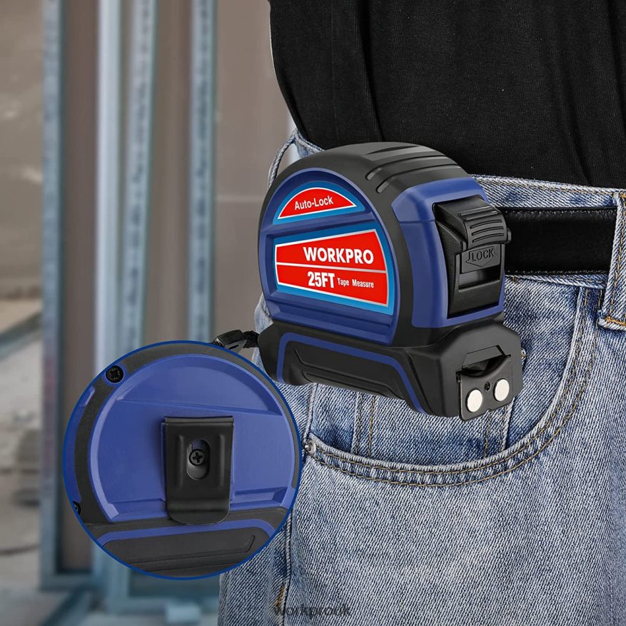 WORKPROAuto-Lock Tape Measure 25 FT X662Z111 Tool