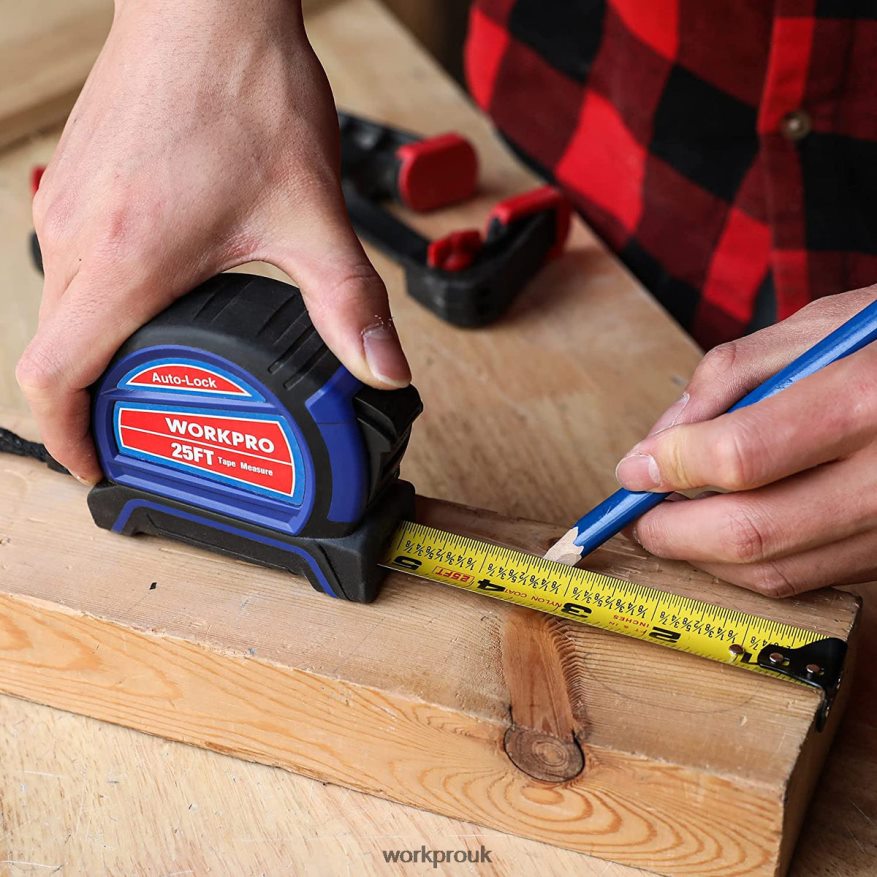 WORKPROAuto-Lock Tape Measure 25 FT X662Z111 Tool