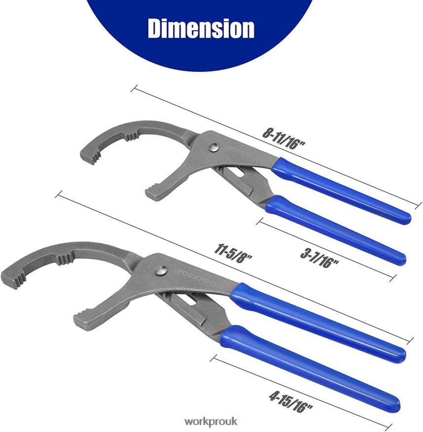 WORKPRO2 Pcs Oil Filter Wrench/Pliers Set X662Z76 Tool