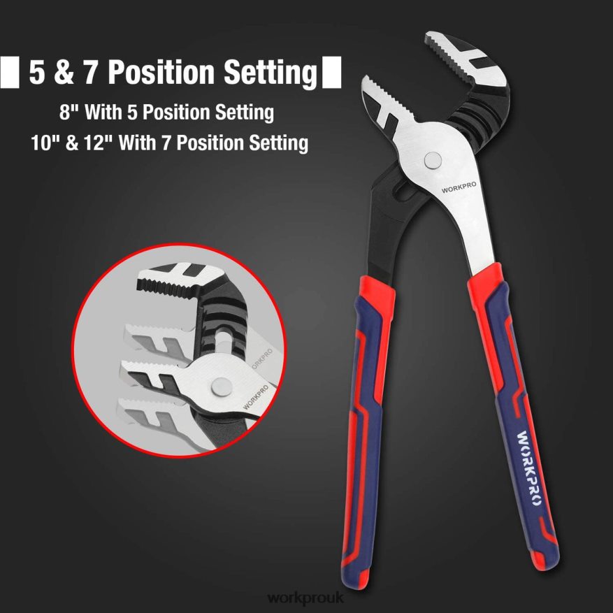 WORKPRO3 Pcs Adjustable Multipurpose Groove Joint Pliers Set X662Z68 Tool