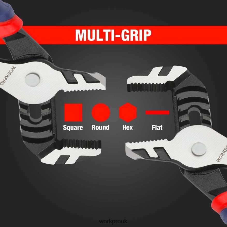 WORKPRO3 Pcs Adjustable Multipurpose Groove Joint Pliers Set X662Z68 Tool